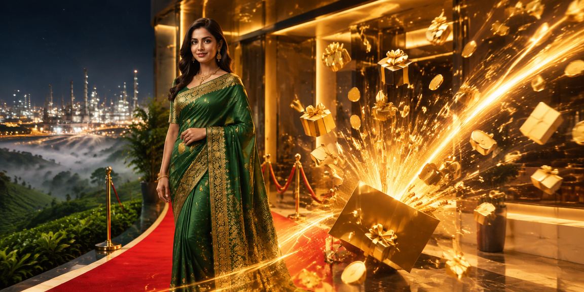 A VIP member enjoying casino gaming amid the scenic tea gardens of Gazipur