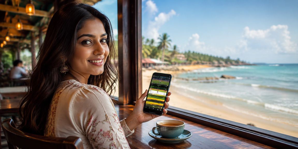 A High Roller member enjoying cricket betting on the beach at Saint Martin's Island